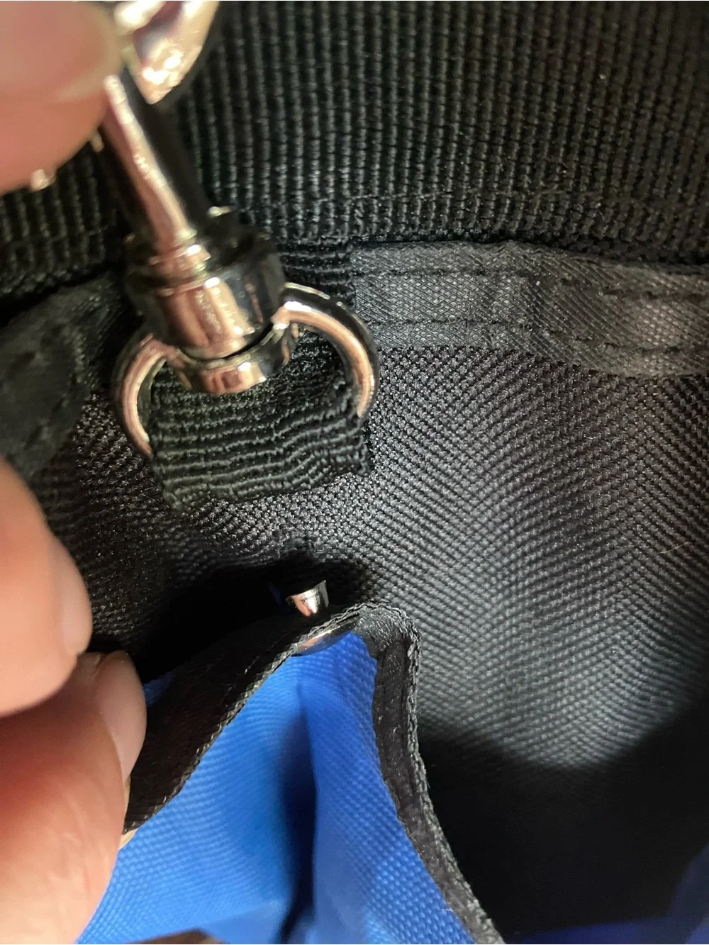Blue and Black Utility Tool Bag - Compact Carry Pouch